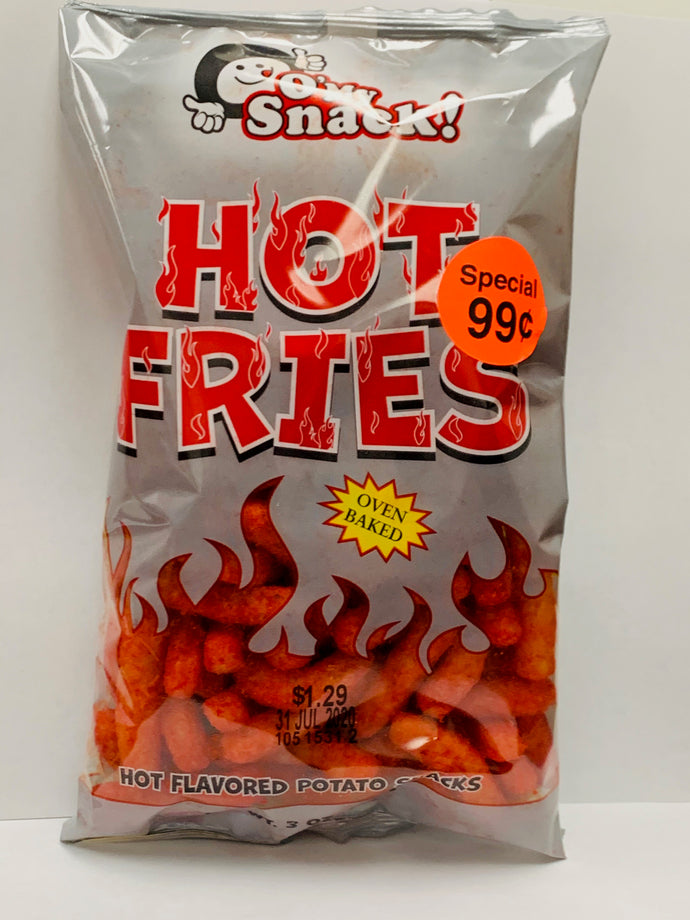 O'My Snack! Hot Fries ( 16 in case )