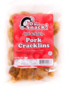 Hot & Spicy Pork Cracklins (18 bags)