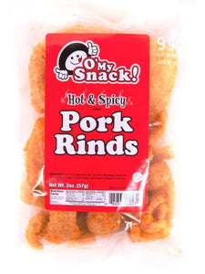 Hot & Spicy Pork Rinds ( 10 in case)