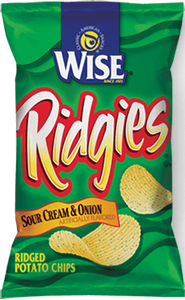 Wise Ridgies Sour Cream Onions ( 14 in case )